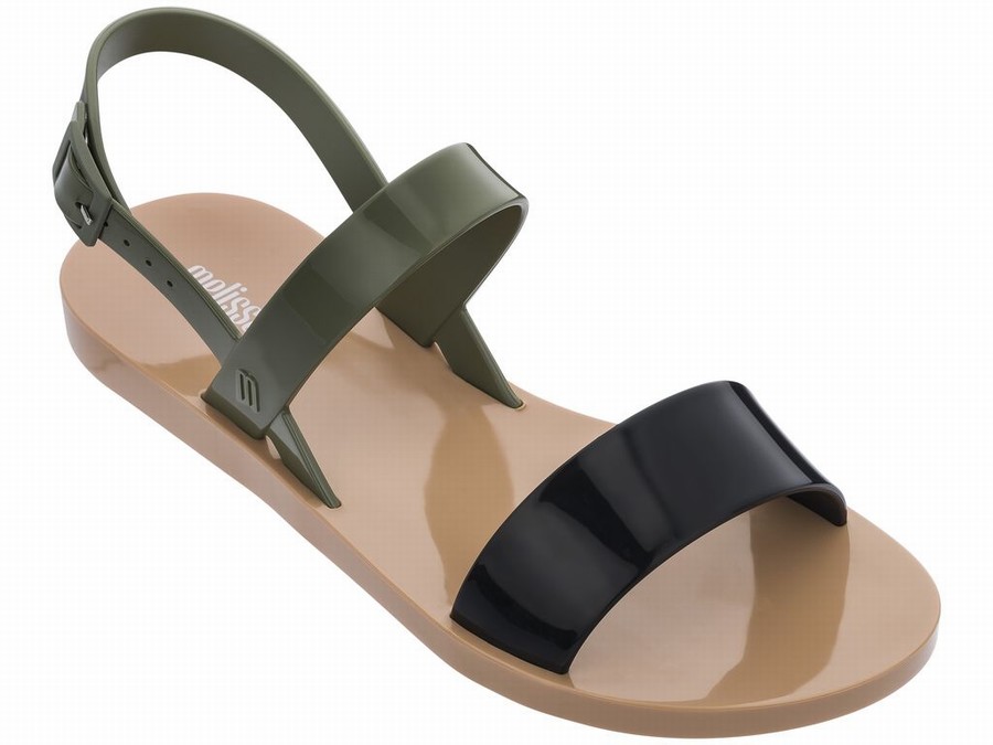 Sandalias Melissa Lip Mujer - Kaki - Argentina IOX-769851
